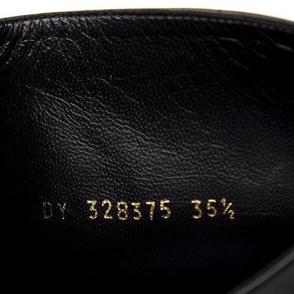 Saint Laurent Calfskin Rock Long Boots 35.5 Black 8 of 16