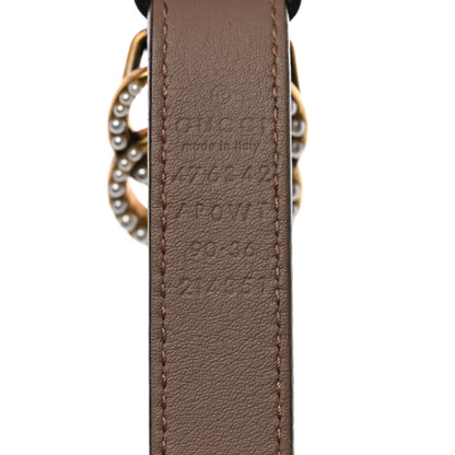 Gucci Calfskin Pearl Double G 20mm Belt 90 36 Porcelain Rose 3 of 6