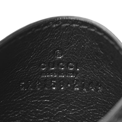 Gucci Suede Patent Ophidia Card Holder Hibiscus Red Black 6 of 9