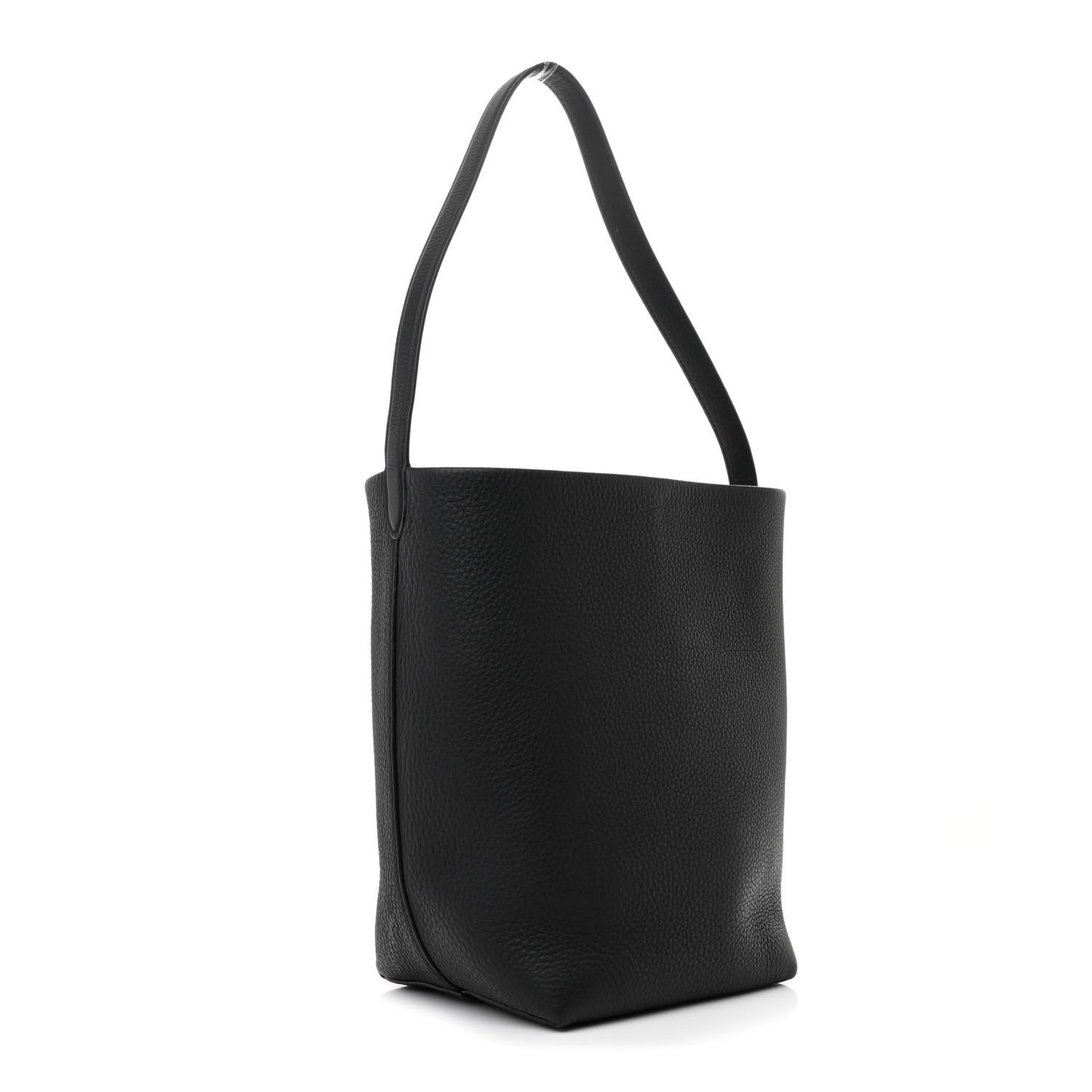 Grained Calfskin Medium N/S Park Tote Black