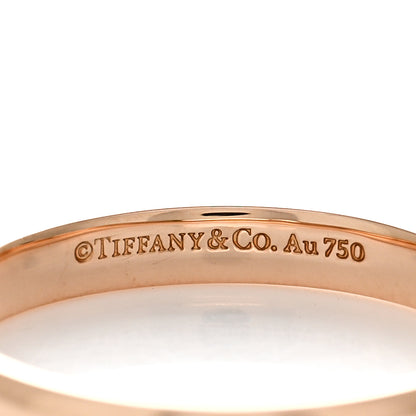 Tiffany 18K Rose Gold 3mm Classic Wedding Band Ring 57 8 4 of 4