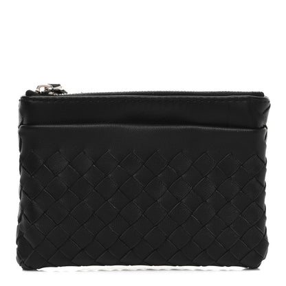 Bottega Veneta Nappa Intrecciato Key Holder Black 1 of 9