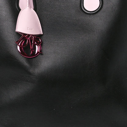 Christian Dior Calfskin Small Addict Shopping Tote Black Pink 8 of 11