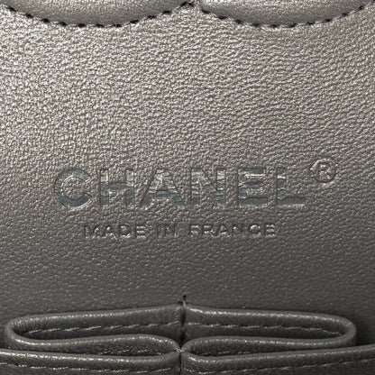 Chanel Glittered Metallic Caviar Quilted Medium Double Flap Silver 5 of 9
