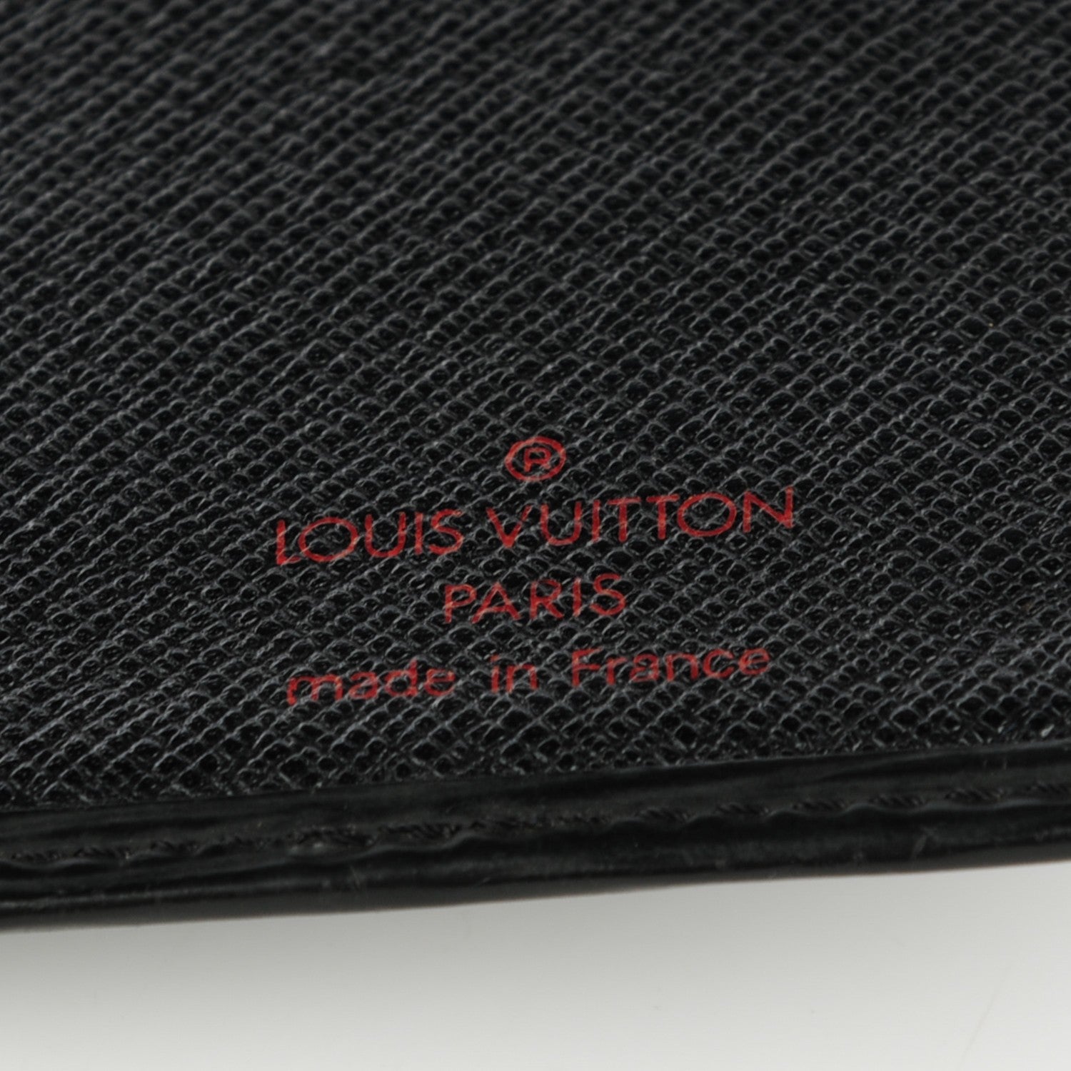 Louis Vuitton Epi Checkbook Organizer Wallet Black 6 of 7