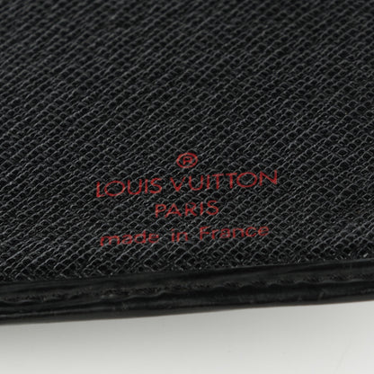 Louis Vuitton Epi Checkbook Organizer Wallet Black 6 of 7