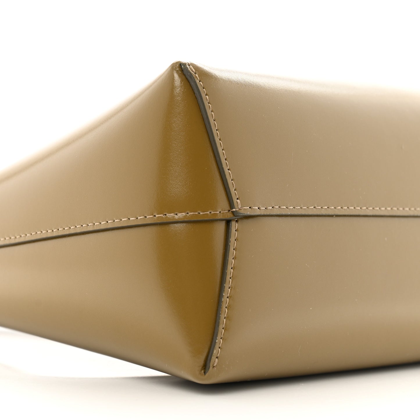 Polished Calfskin Mini Candy Bag Bamboo