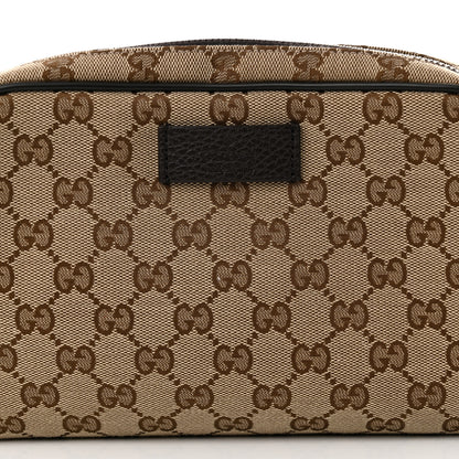 Gucci Monogram Dollar Calfskin Belt Bag Beige Ebony Testa di Moro Marrone Scuro 8 of 11