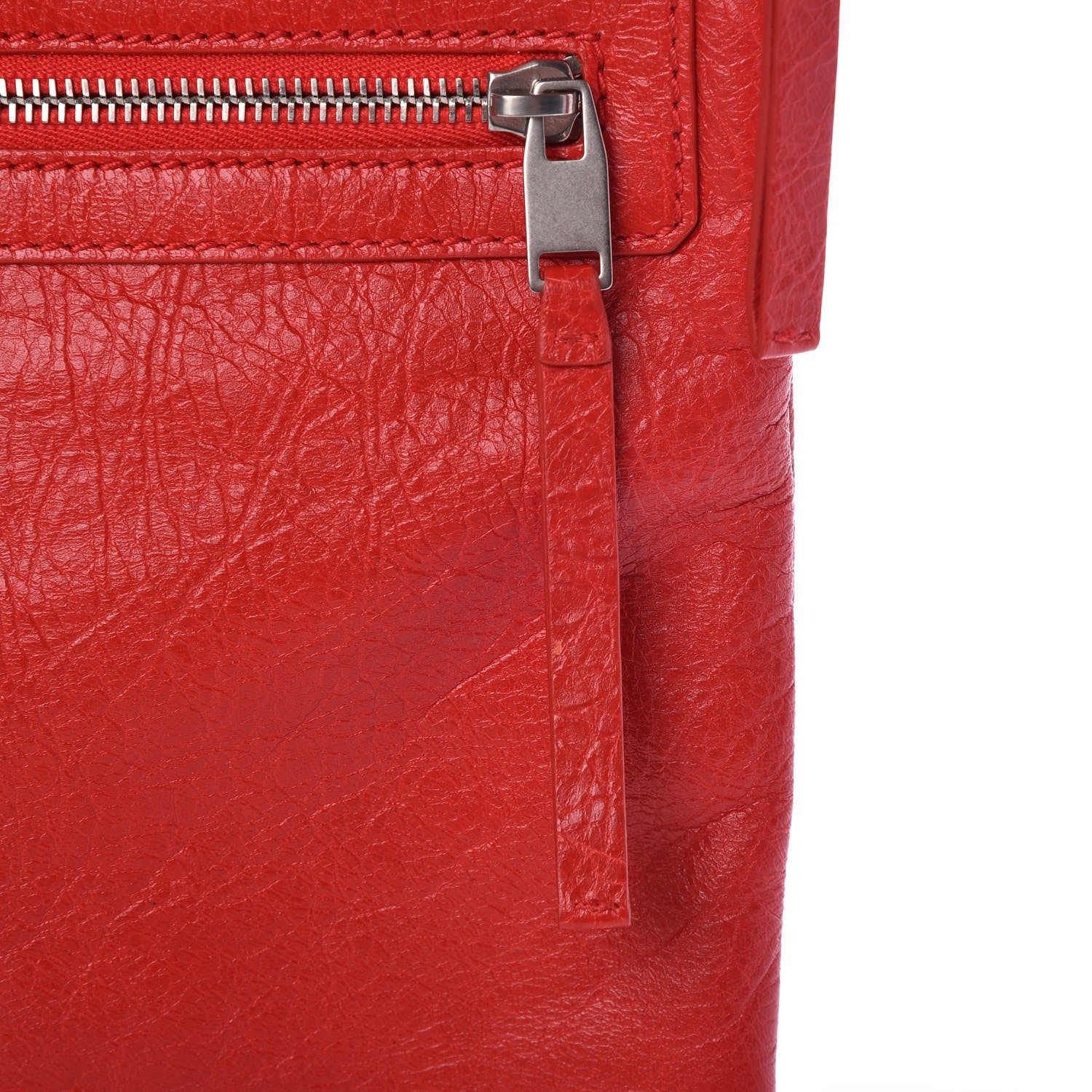 Balenciaga Agneau Arena Classic Hardware Large Clip Rouge Tango 8 of 8