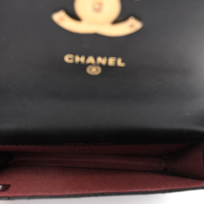 Chanel Calfskin Quilted Perfect Fit Coin Purse With Chain Black 5 of 11