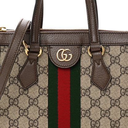 Gucci GG Supreme Monogram Small Ophidia Tote Bag Brown 8 of 11