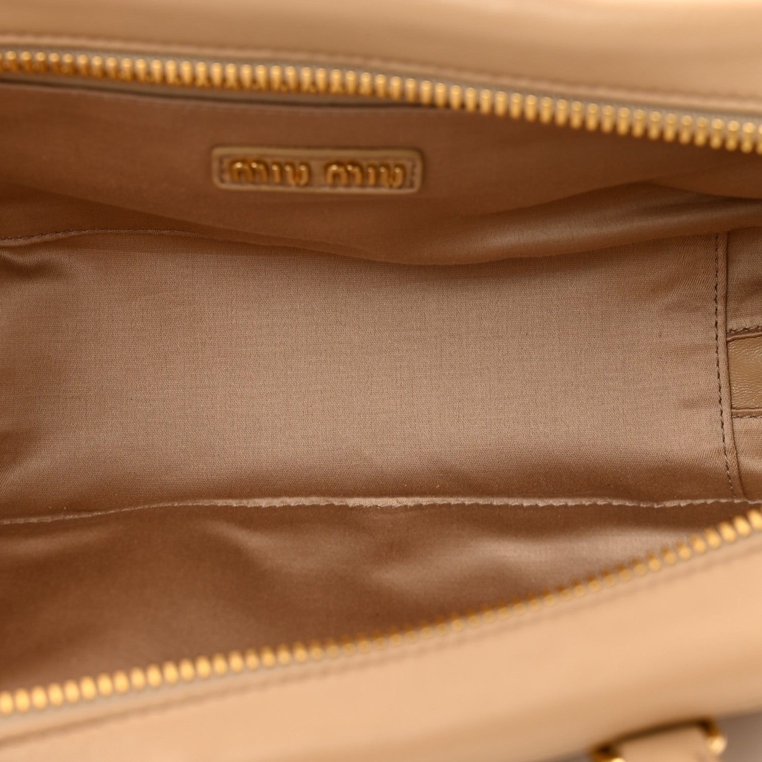 Miu Miu Nappa Matelasse Large Arcadie Top Handle Bag Sabbia 5 of 12