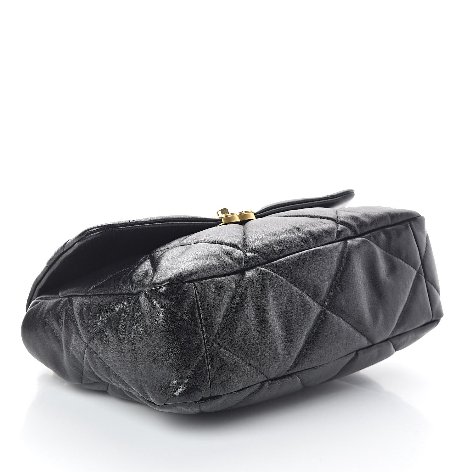 Chanel Lambskin Quilted Large 19 Flap Black 3 of 9