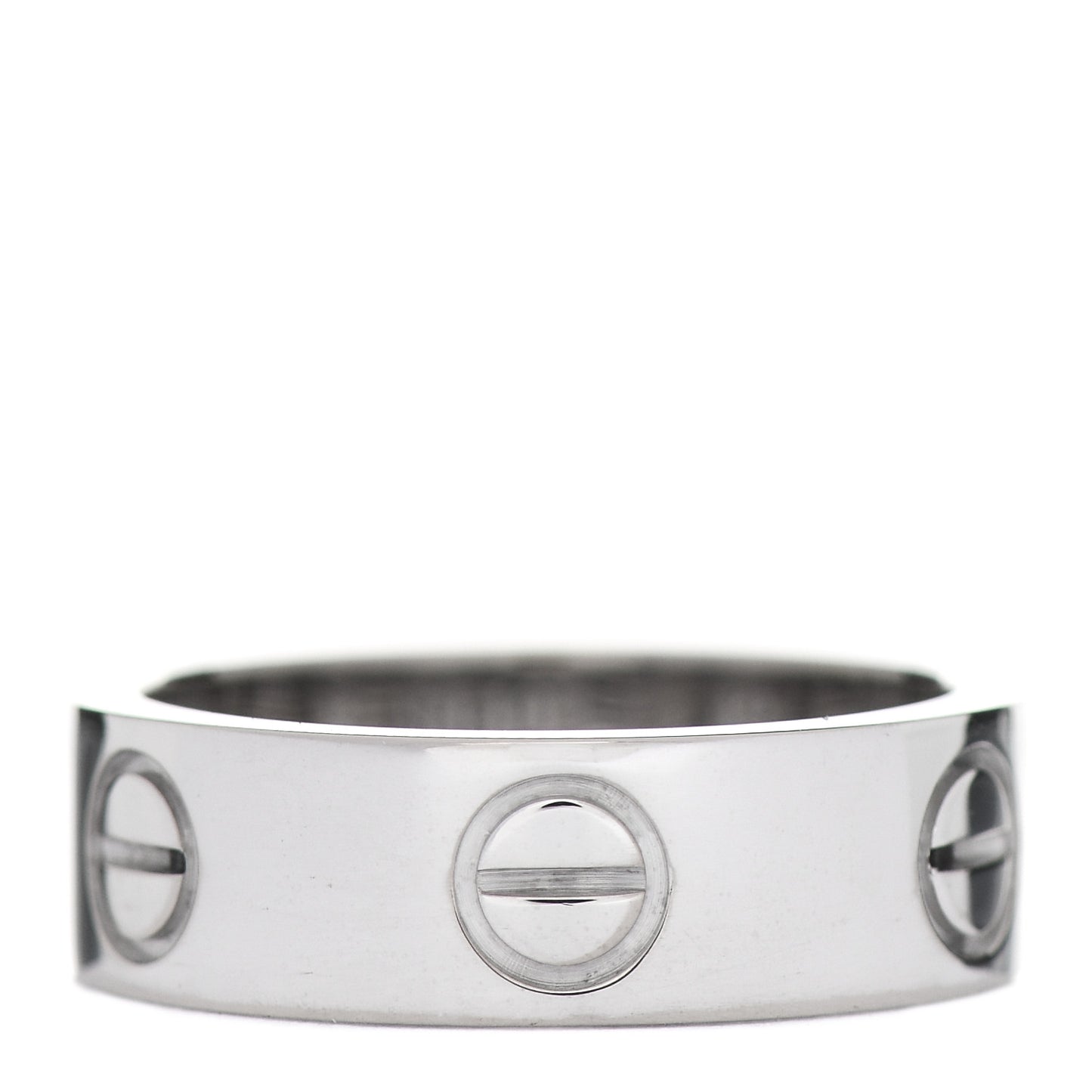 18K White Gold 5.5mm LOVE Ring 49 4.75