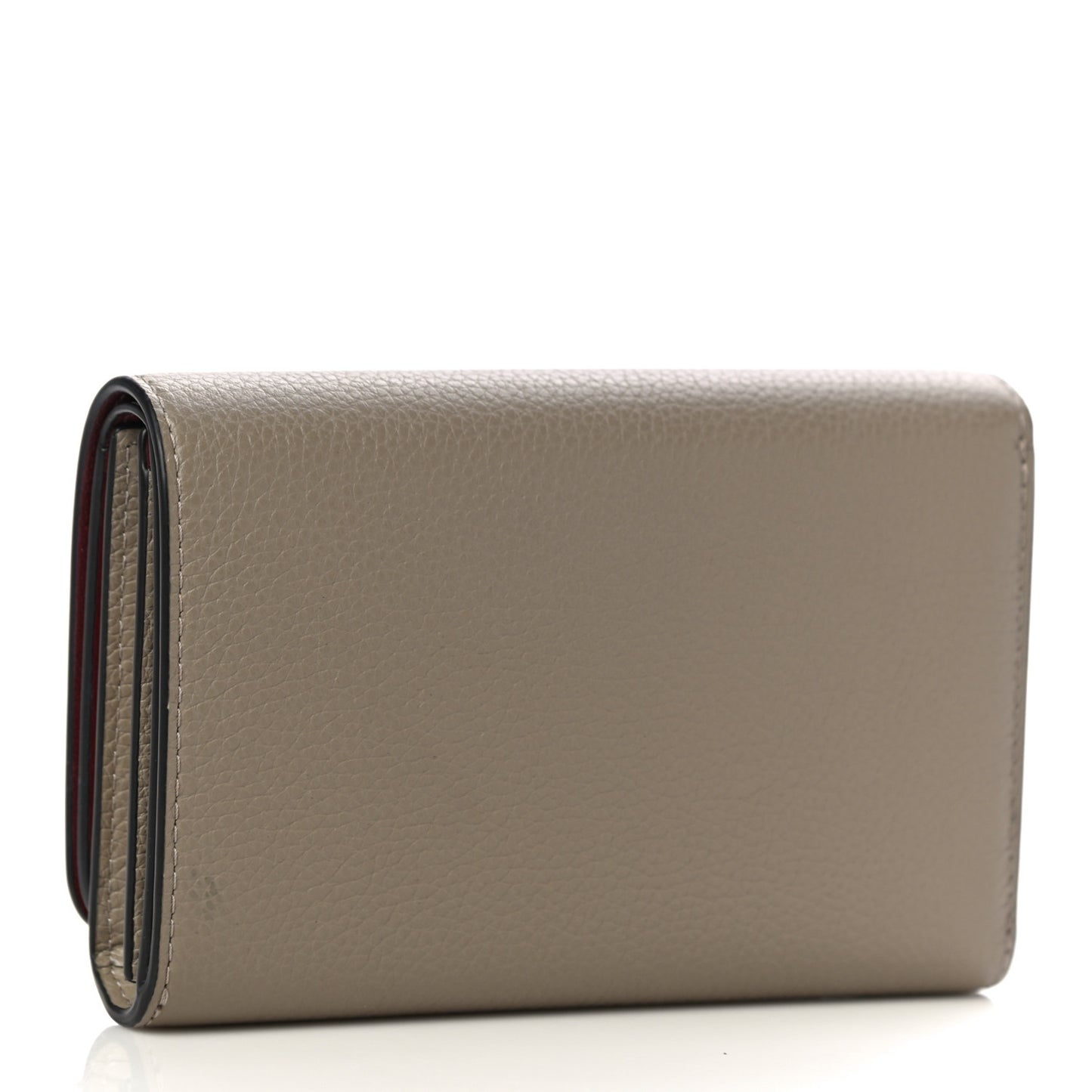 Small Classic Grain Medium Continental French Wallet Solid Grey