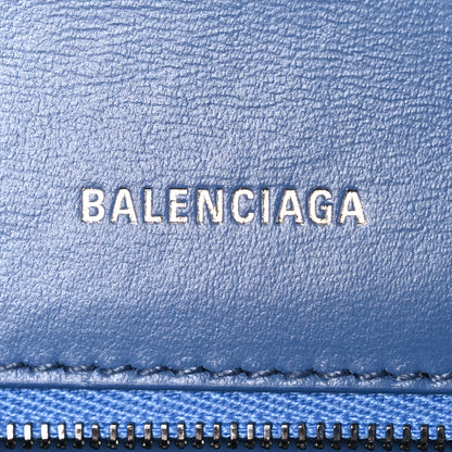 Balenciaga Denim BB Monogram Small Hourglass Top Handle Bag Blue 6 of 10