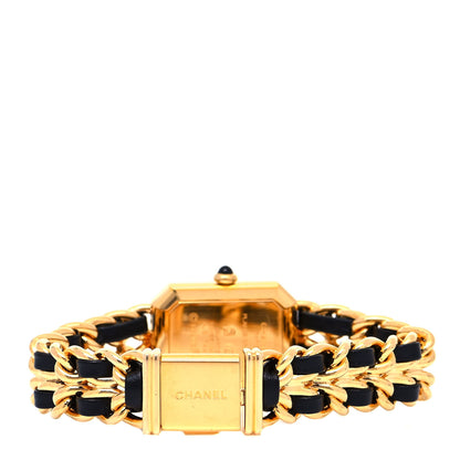Chanel Stainless Steel Lambskin 20mm Chain Premiere Quartz Watch Gold L 3 of 4