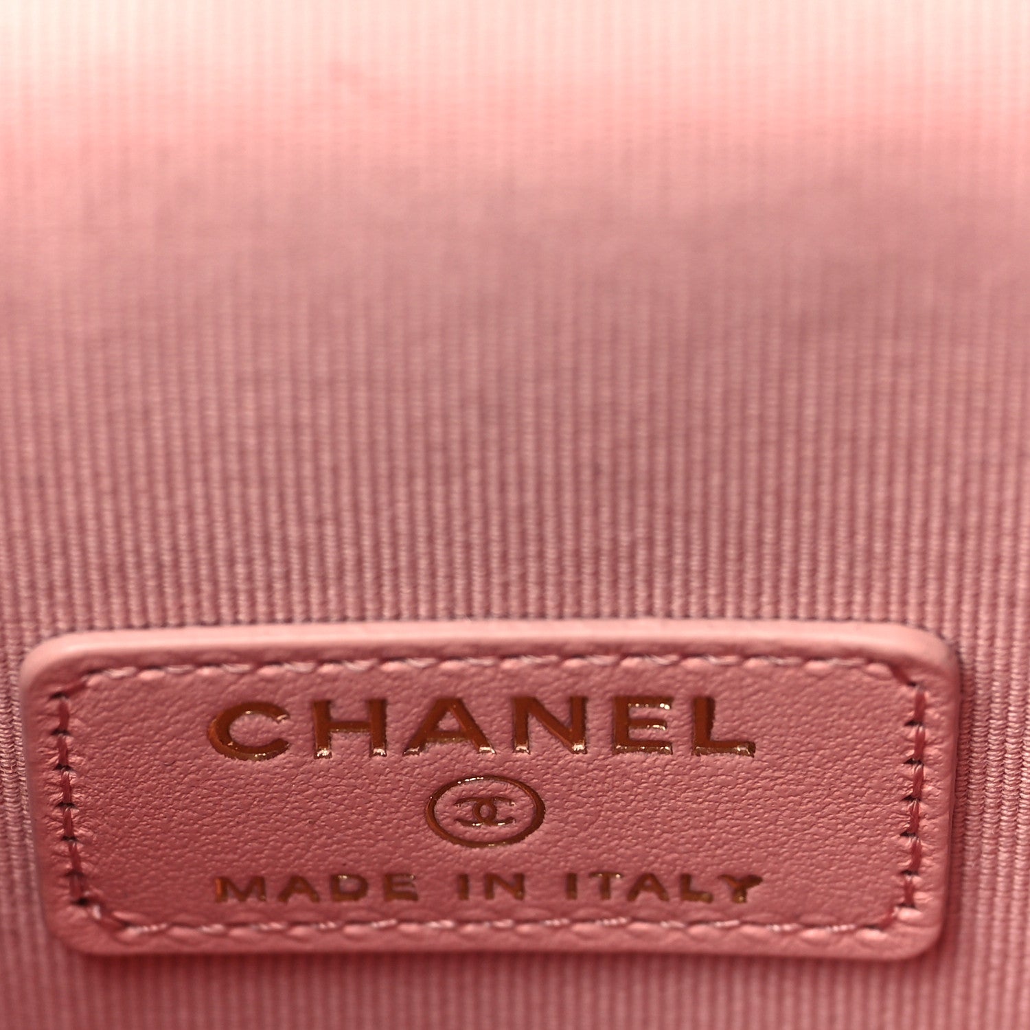 Chanel Caviar Quilted Phone Holder With Chain Pink 6 of 10