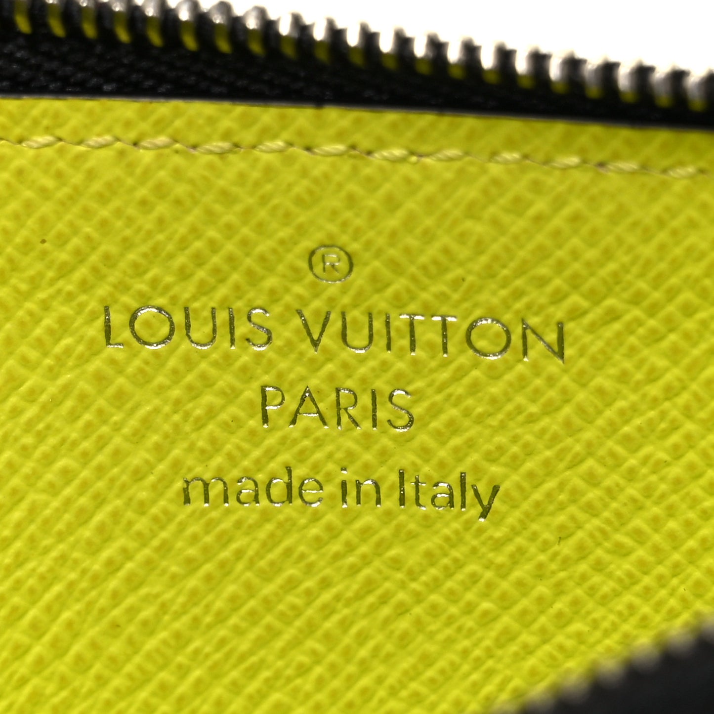 Monogram Taiga Coin Card Holder Yellow