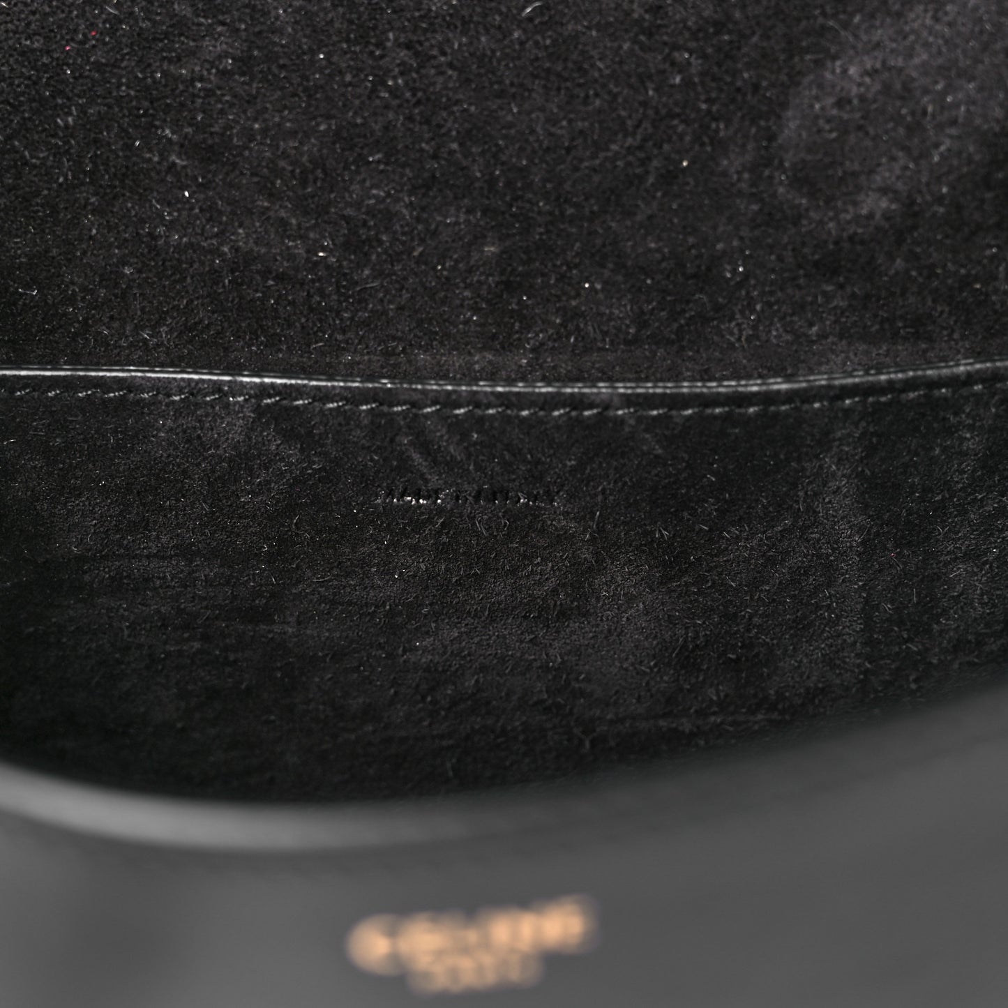 Smooth Calfskin Cuir Triomphe Folco Crossbody Bag Black
