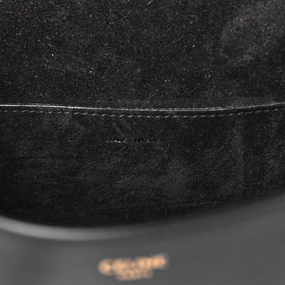 Celine Smooth Calfskin Cuir Triomphe Folco Crossbody Bag Black 6 of 13