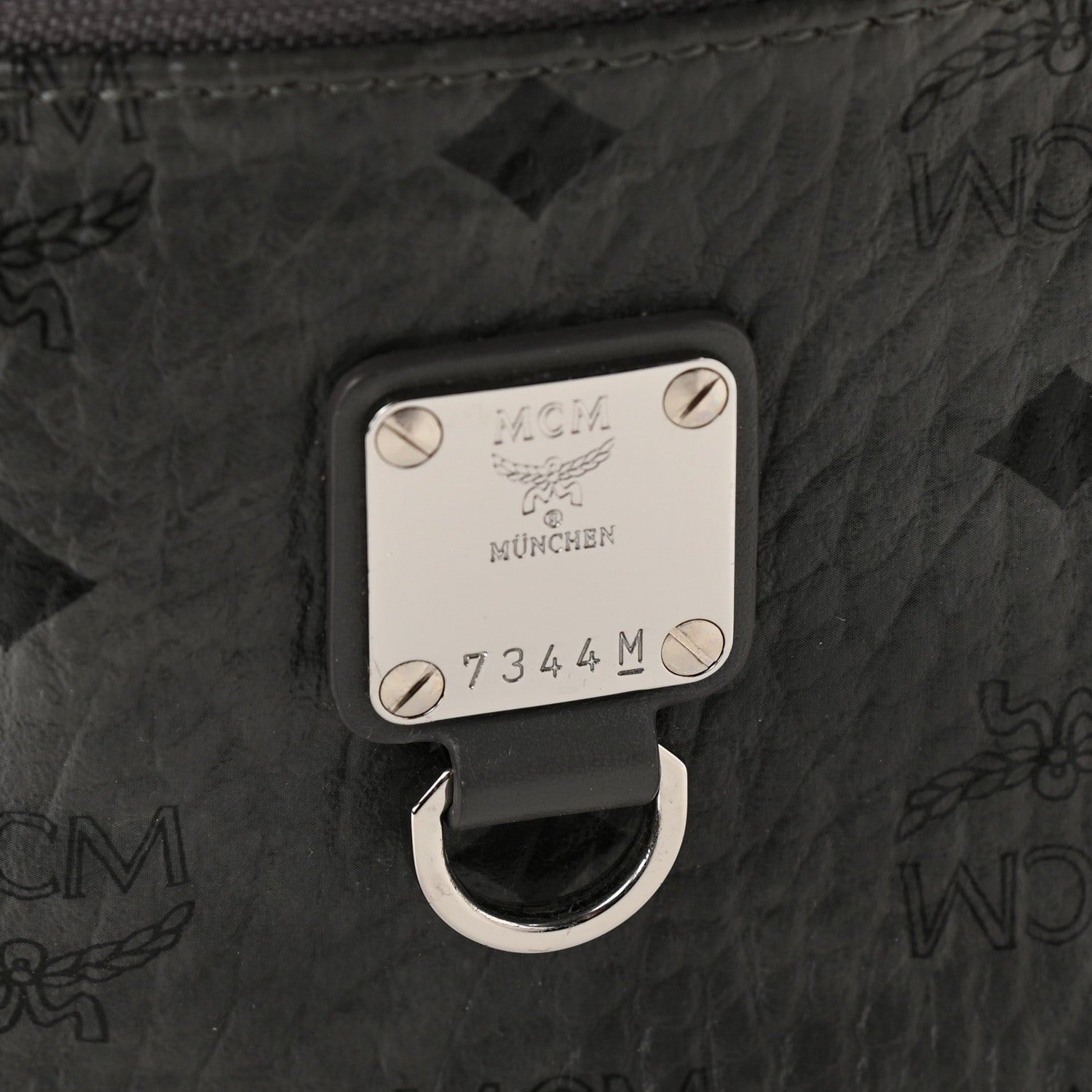 MCM Visetos Small Fursten Belt Bag Phantom Grey 7 of 9