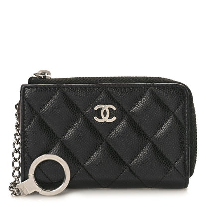 Chanel Caviar Quilted Key Holder Case Black 1 of 9