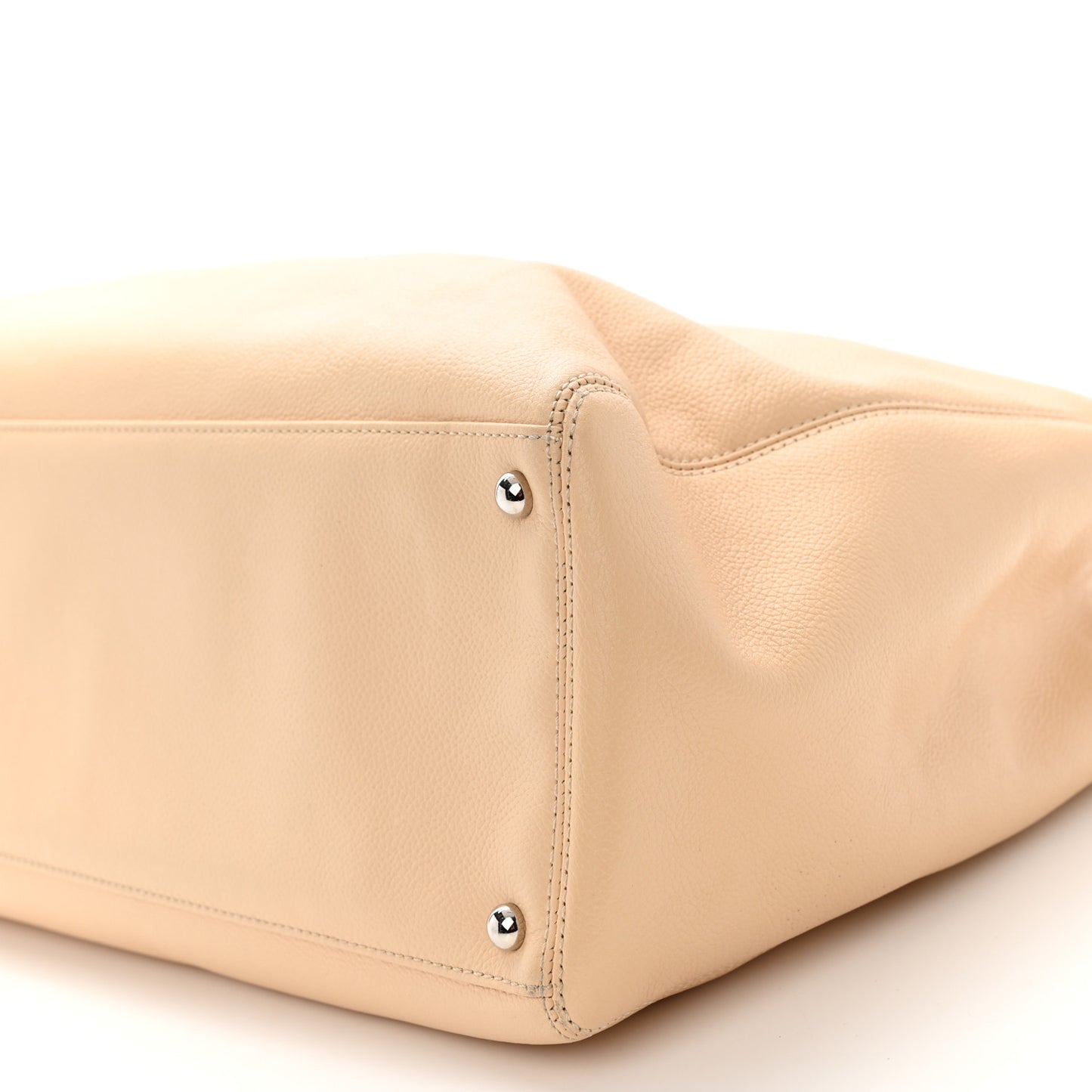 Calfskin Cerf Executive Shopper Tote Beige