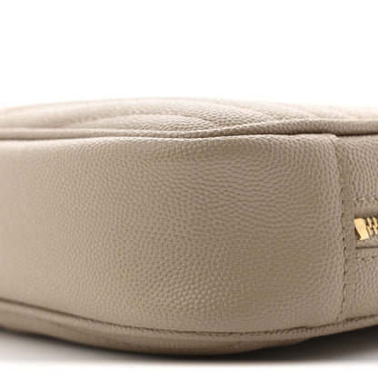 Saint Laurent Grain De Poudre Matelasse Monogram Mini Lou Camera Bag Dark Beige 10 of 11