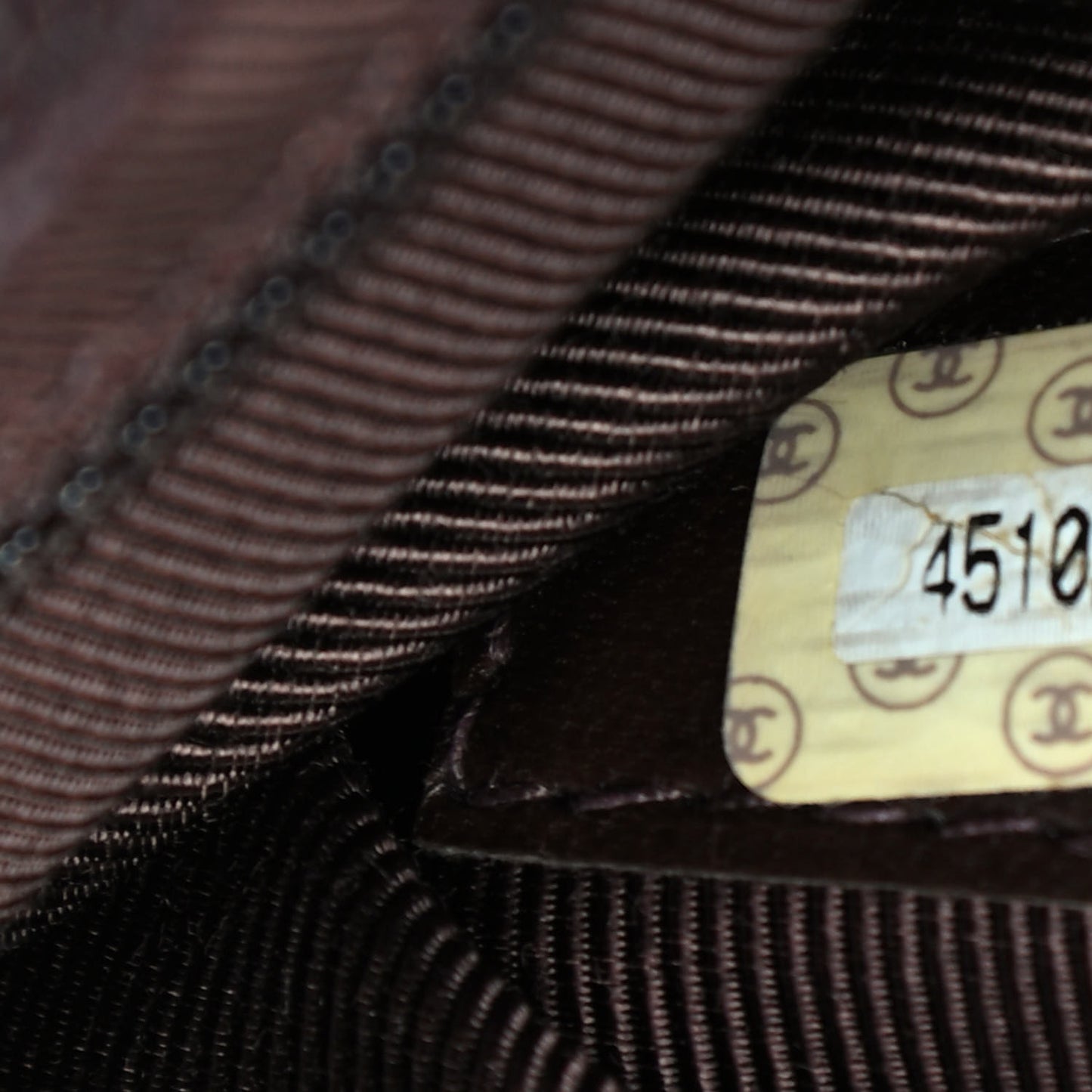 Caviar Flap Shoulder Bag Brown