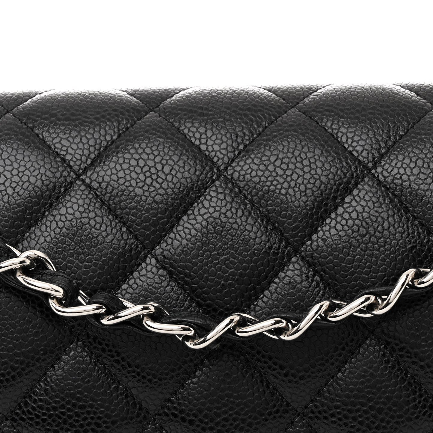 Caviar Quilted Maxi Double Flap Black