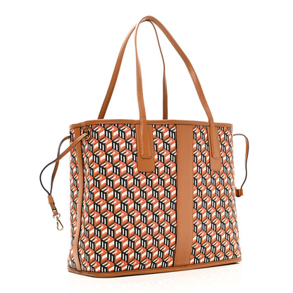 MCM Visetos Medium Reversible Shopper Tote Cognac 6 of 15