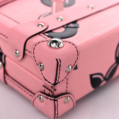 Louis Vuitton Epi Chain Flower Petite Malle Pink 9 of 13