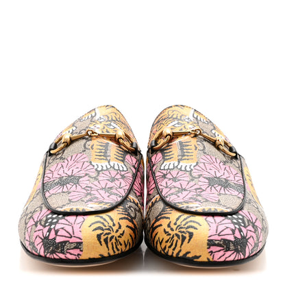 Gucci Canvas Flora Womens Princetown Slippers 36.5 White Multicolor 38 Beige 3 of 10