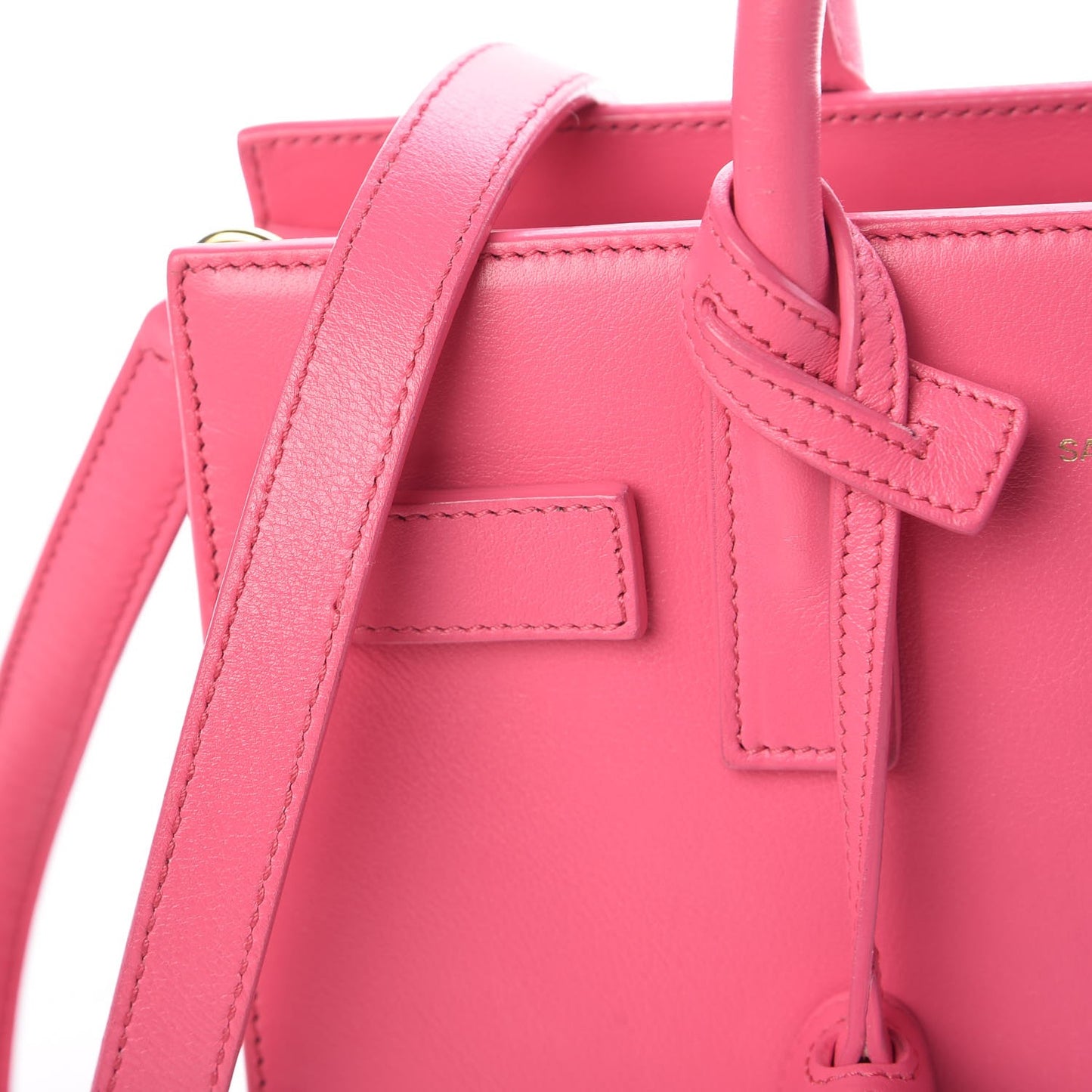 Calfskin Nano Sac De Jour Lipstick Fuchsia