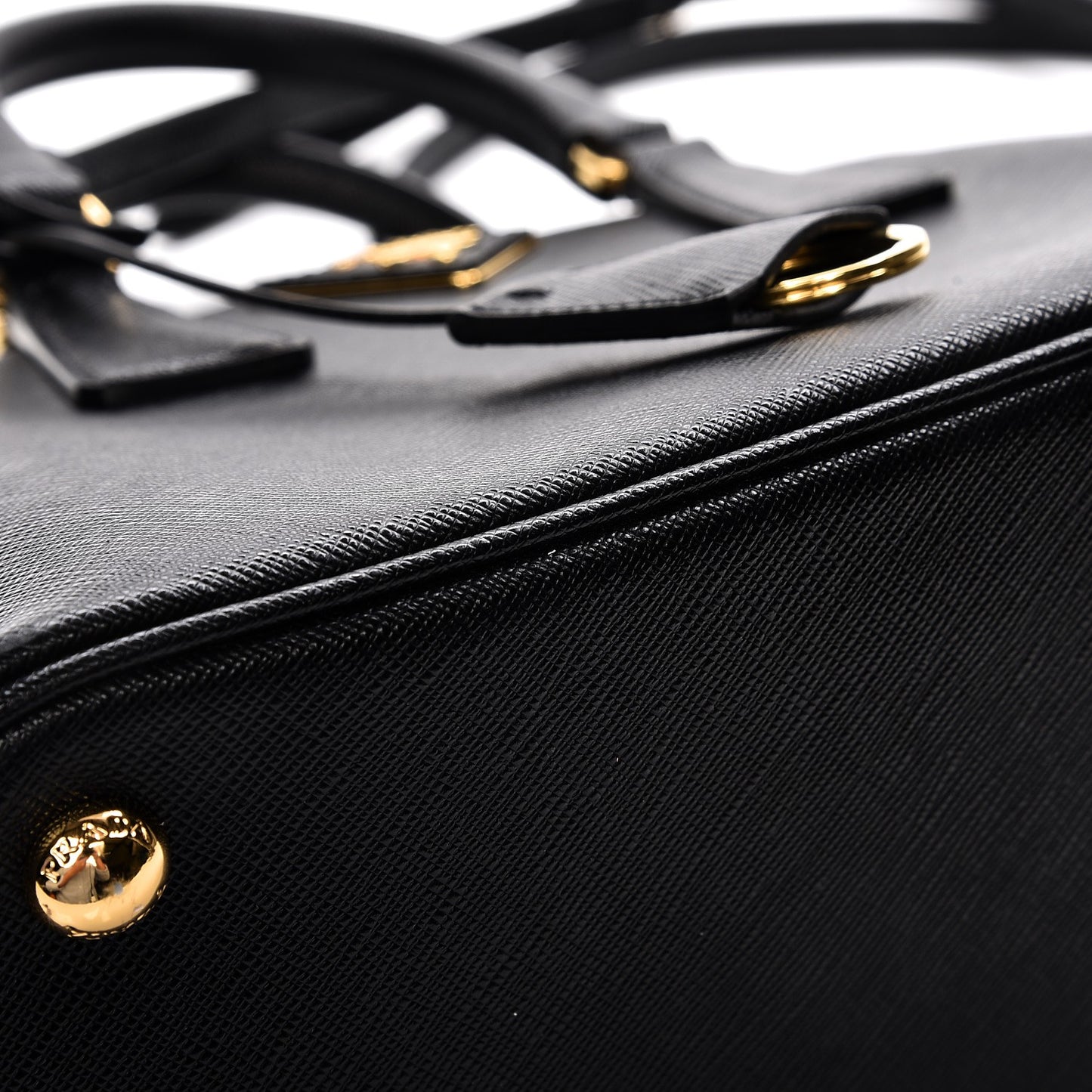 Saffiano Lux Small Promenade Tote Black
