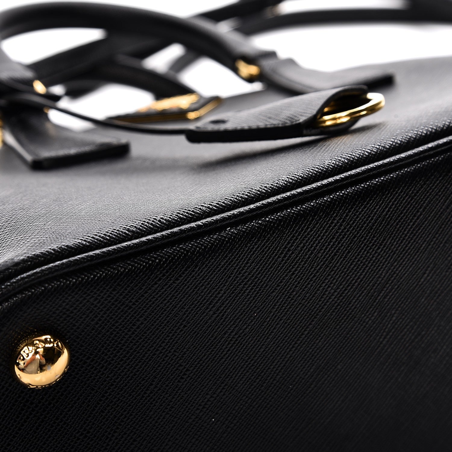 Prada Saffiano Lux Small Promenade Tote Black 10 of 13