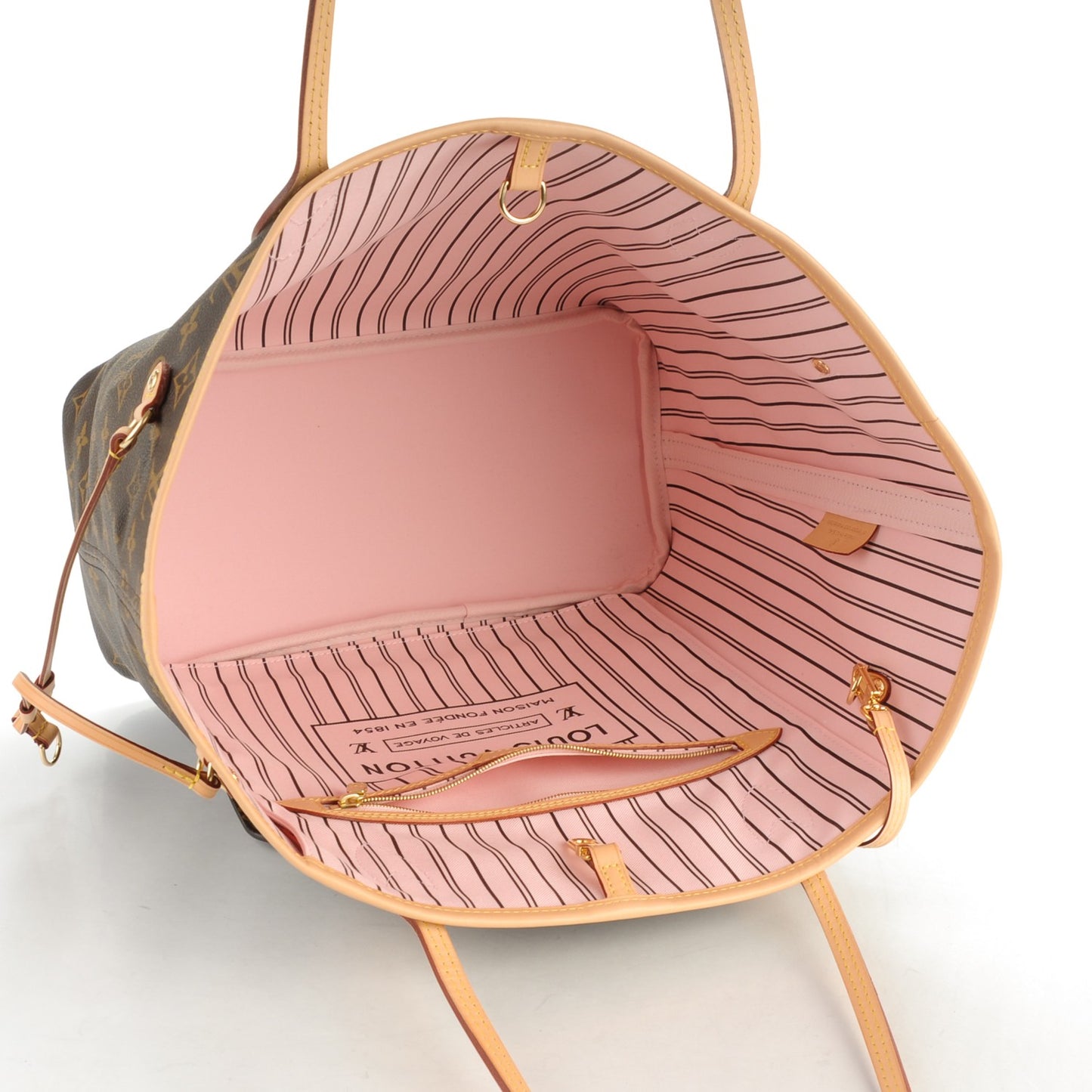 Monogram Neo Neverfull MM Rose Ballerine