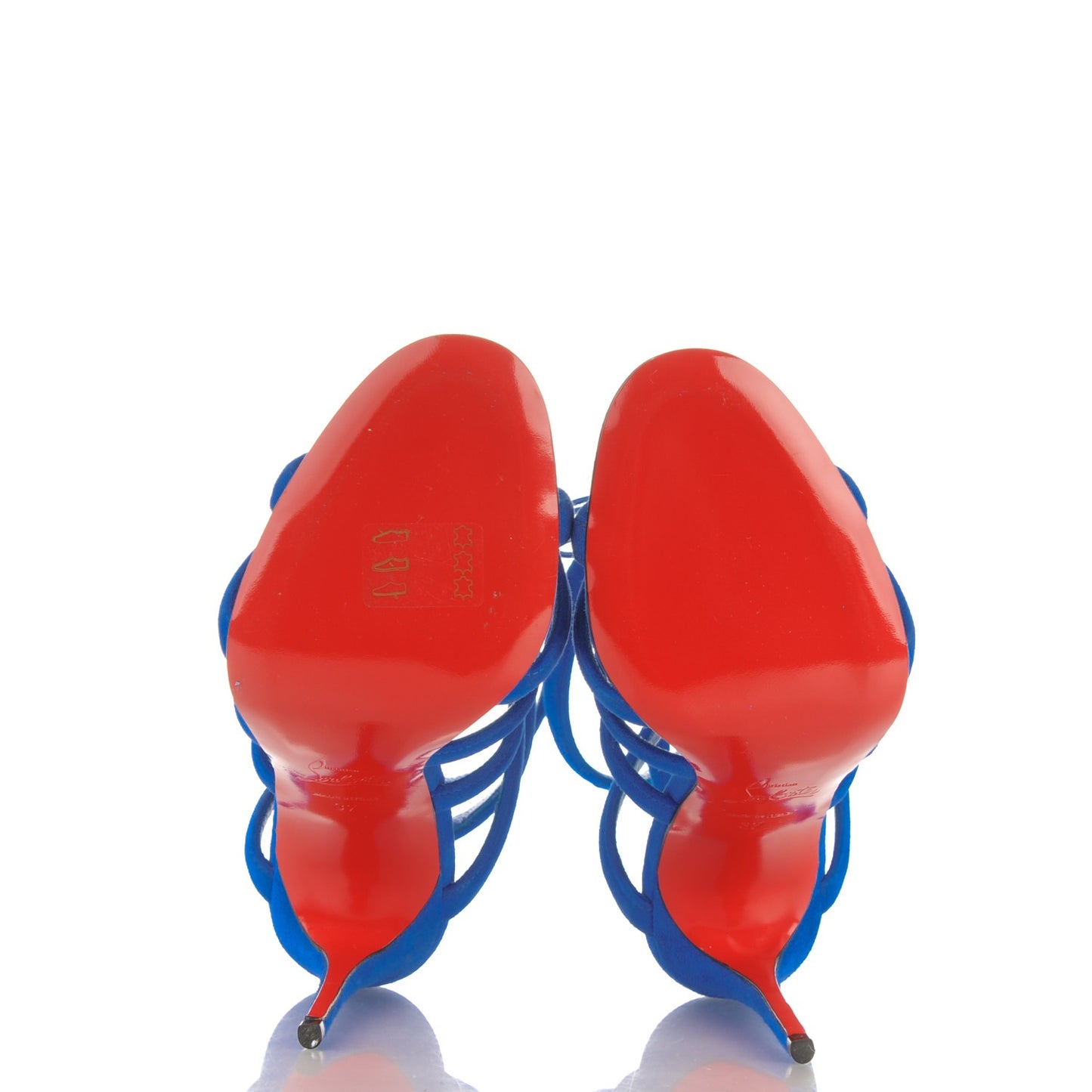 Suede Amazoulo 100 Lace Up Sandals 37 Electric