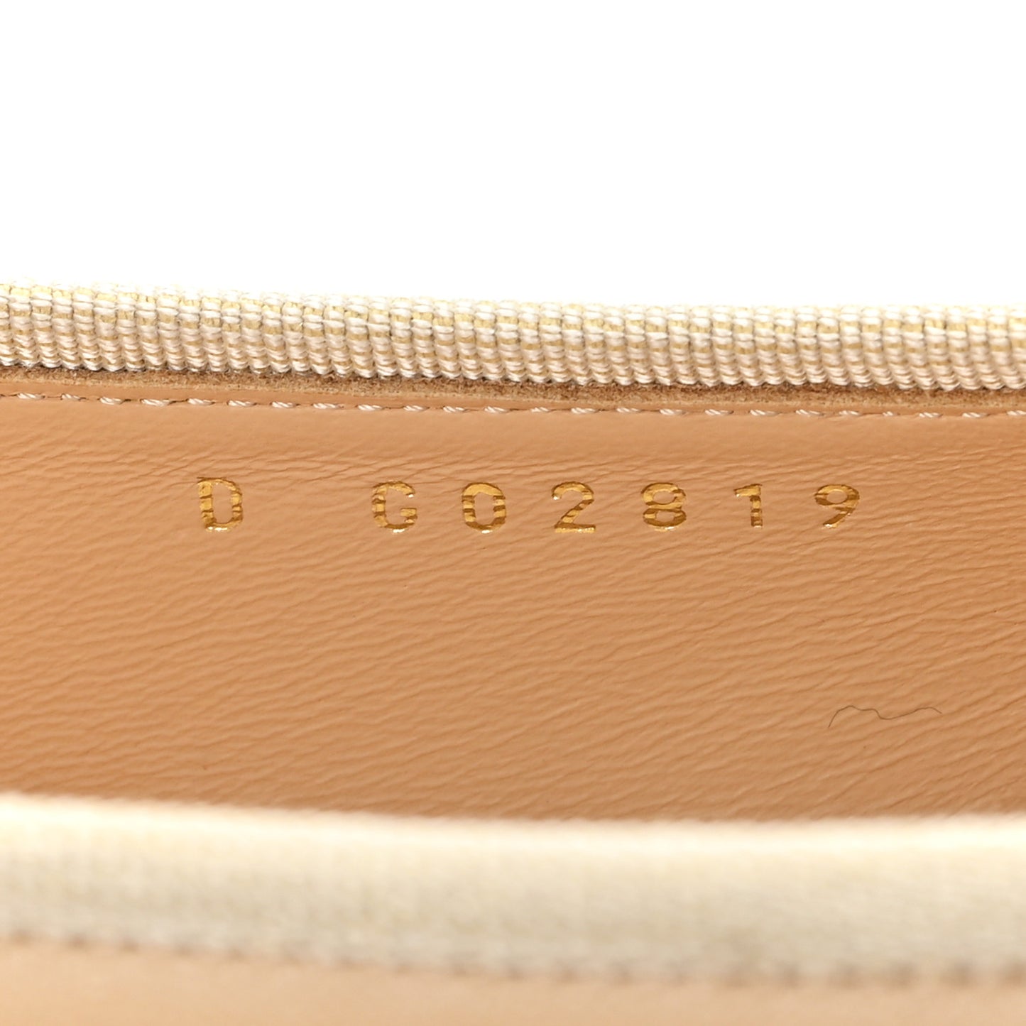 Lambskin Cap Toe CC Ballerina Flats 40.5 Beige Black