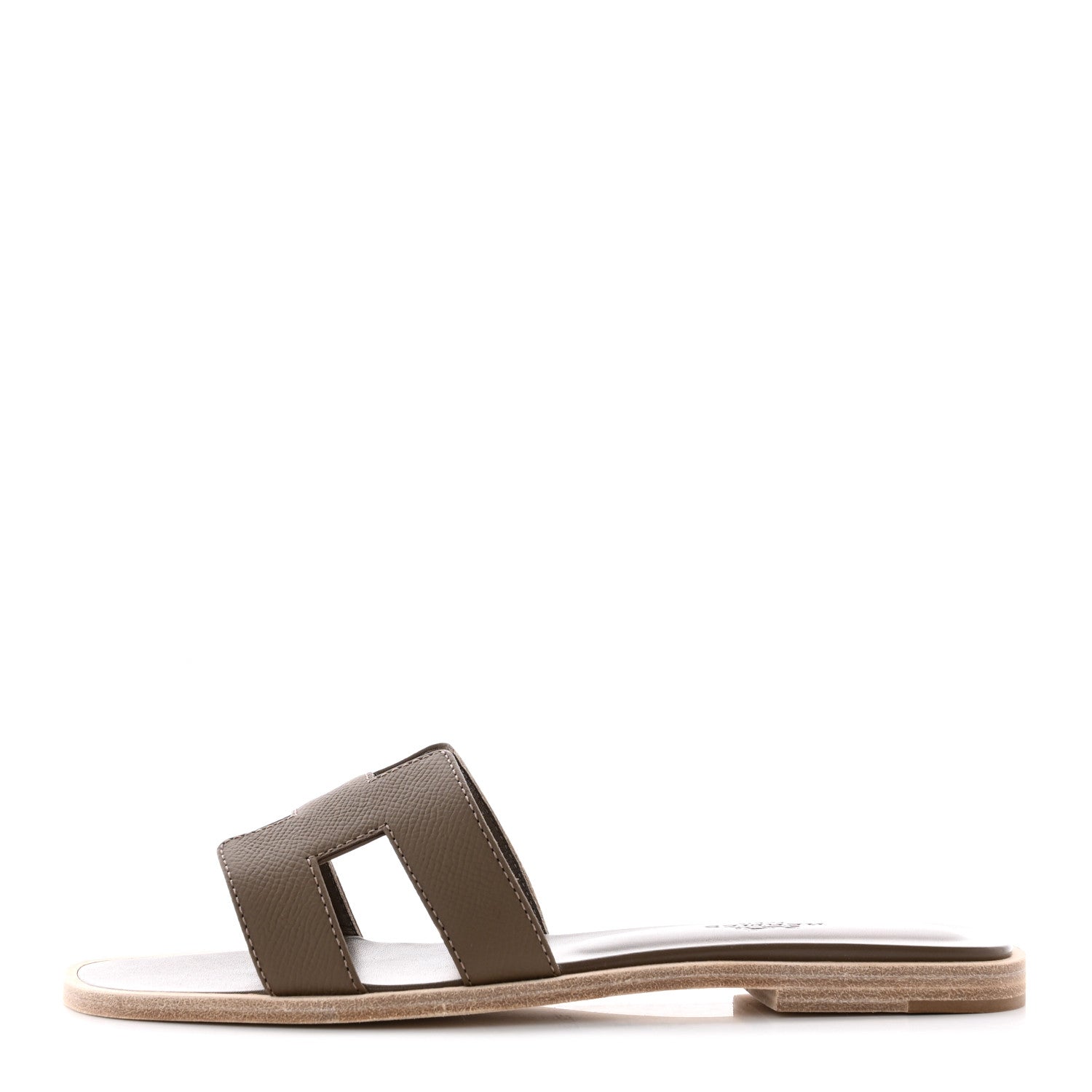 Hermes Epsom Oran Sandals 36 Etoupe 1 of 14