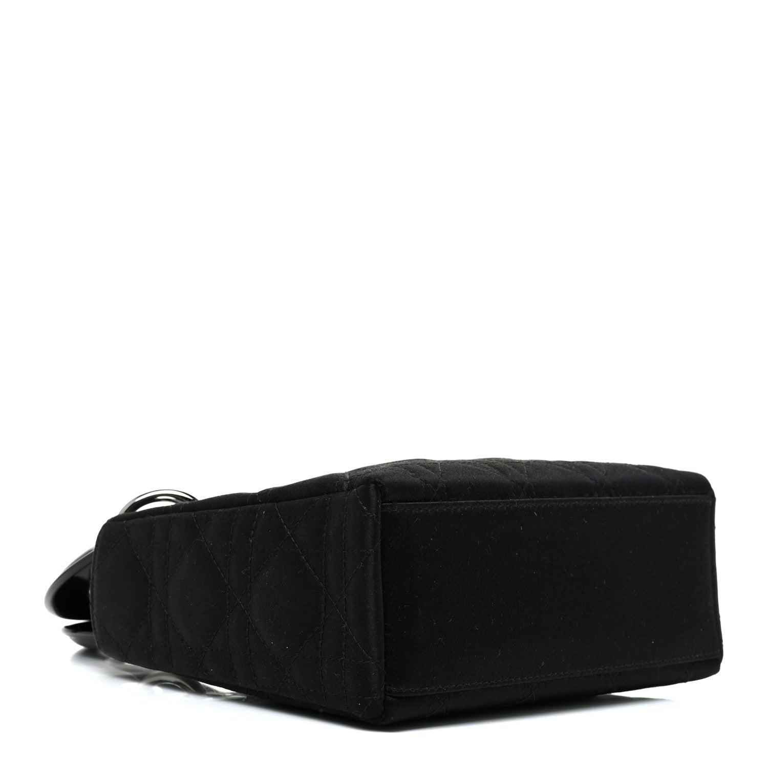 Christian Dior Satin Patent Cannage Mini Lady Dior Black 3 of 11