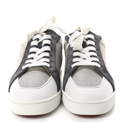 Christian Louboutin Calfskin Mens Rantulow Orlato Flat Sneakers 44 White Grey 2 of 8