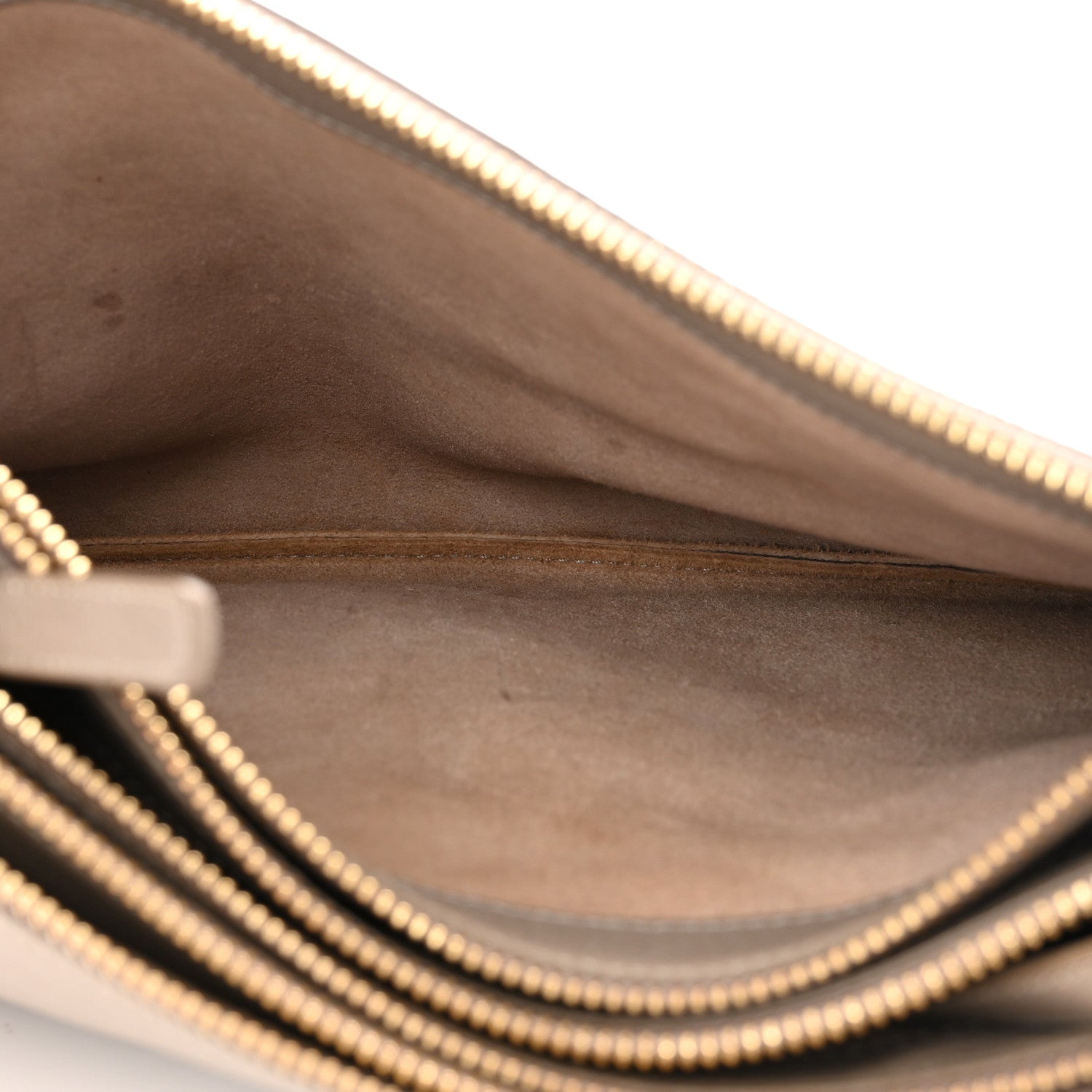 Celine Lambskin Large Trio Crossbody Bag Beige 5 of 11