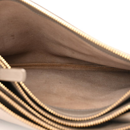 Celine Lambskin Large Trio Crossbody Bag Beige 5 of 11