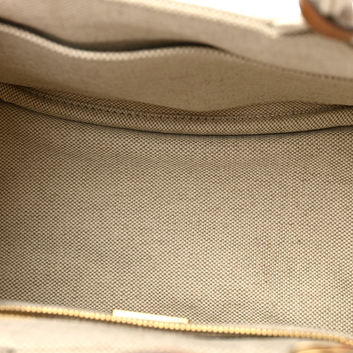 Canvas Mistolino Ricamo Small Logo Tote Naturale