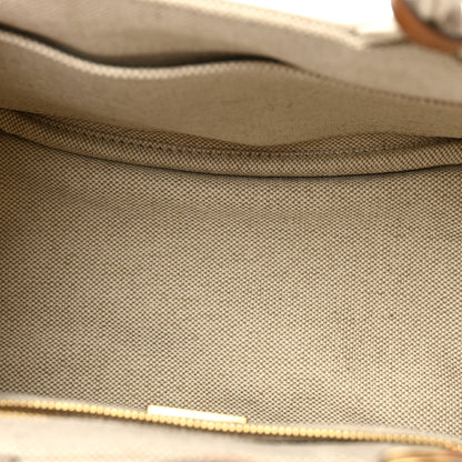 Prada Canvas Mistolino Ricamo Small Logo Tote Naturale 5 of 10