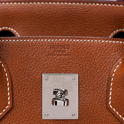 Hermes Natural Barenia Faubourg Birkin 30 Fauve 6 of 15
