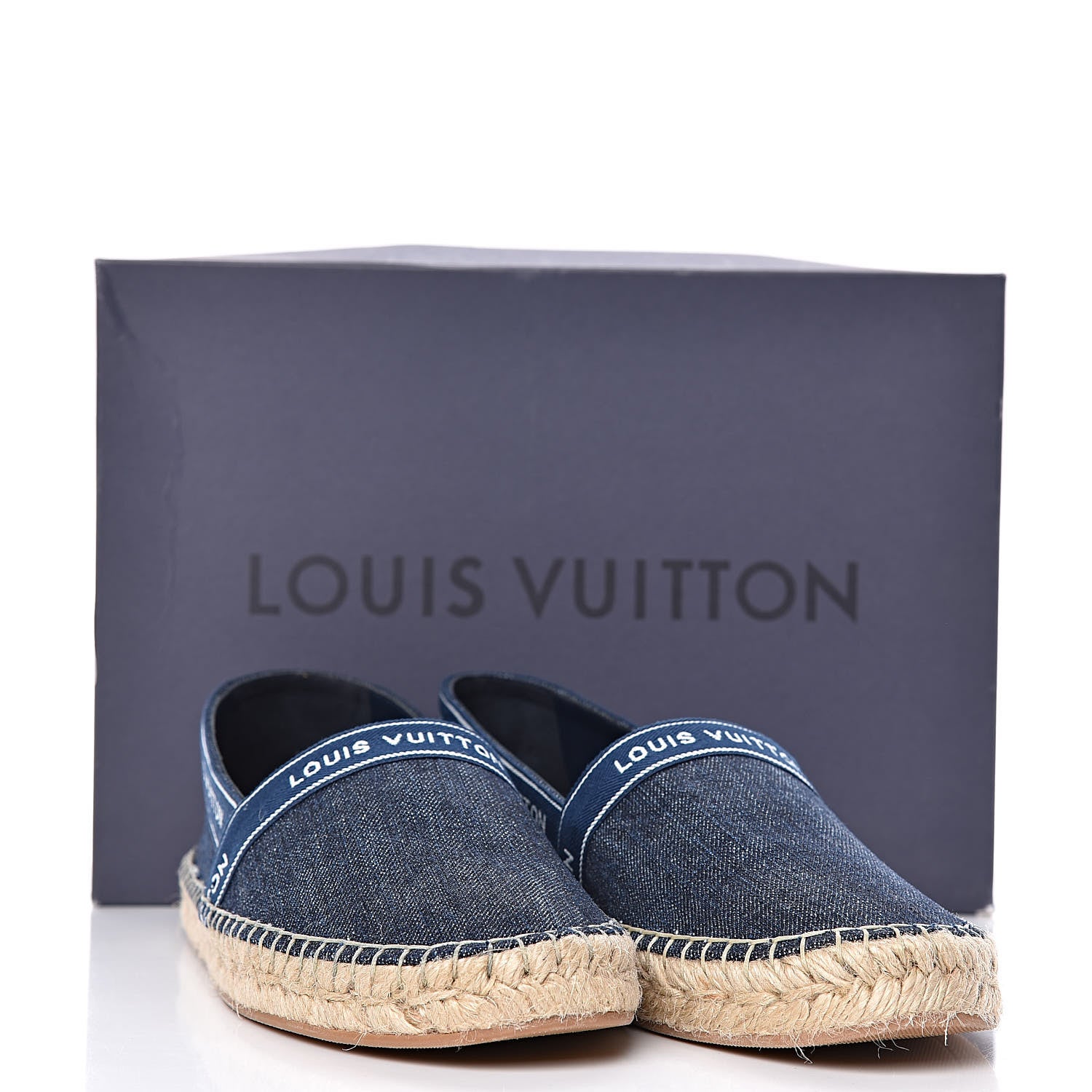Louis Vuitton Denim Croisiere Espadrille 37.5 Marine 8 of 8