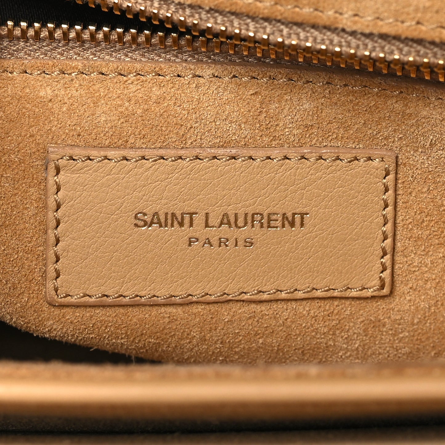 Calfskin Classic Y Satchel Beige